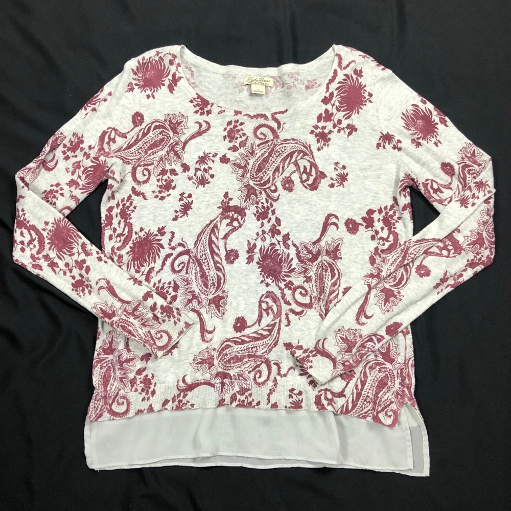 Lucky Brand | Long Sleeve Top Sheer Bottom